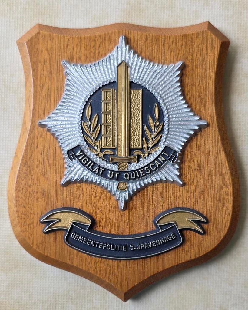 Politie schildje, Verzamelen, Ophalen of Verzenden, Nederland, Embleem of Badge