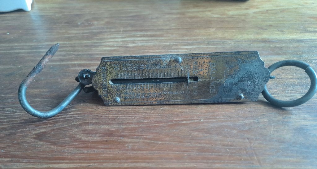 Rebure Pocket Balance.Voor huishoudelijk gebruik. tot 25 kg., Ophalen of Verzenden, Gebruikt, Hangweegschaal, Minder dan 50 kg