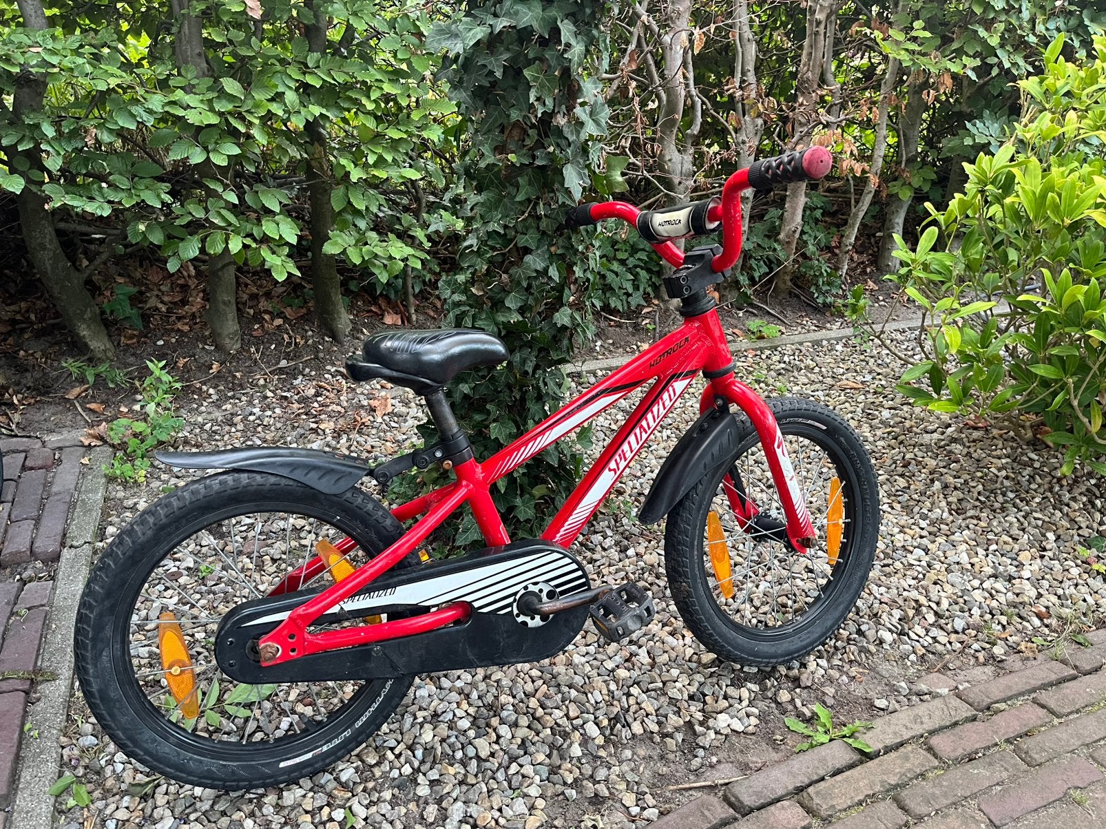 Specialized Hotrock Riprock Rood 16inch kinderfiets, Ophalen, Gebruikt, Terugtraprem, 16 tot 20 inch