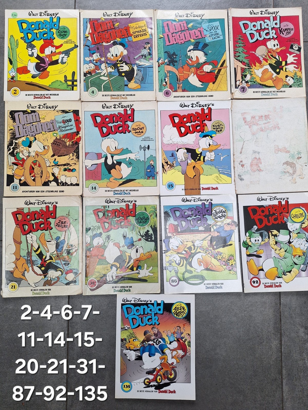 vintage donald duck walt Disney de beste verhalen, Boeken, Gelezen, Europa, Ophalen of Verzenden, Meerdere comics
