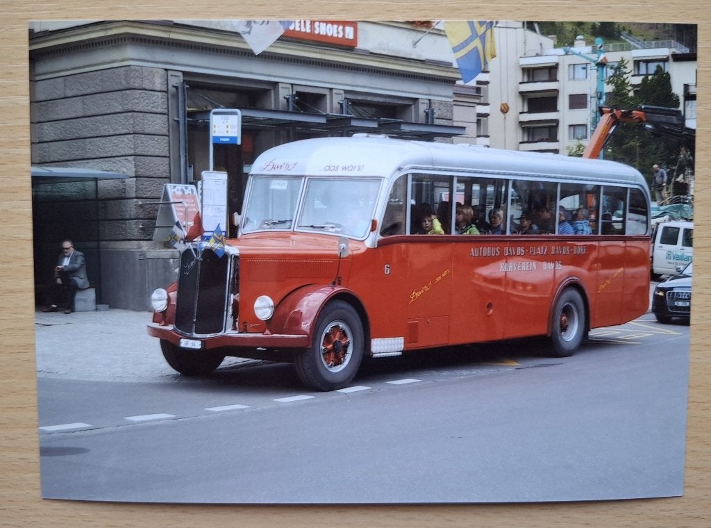 Foto van Saurer bus - Zwitserland, Verzenden, 1980 tot heden, Foto, Nieuw