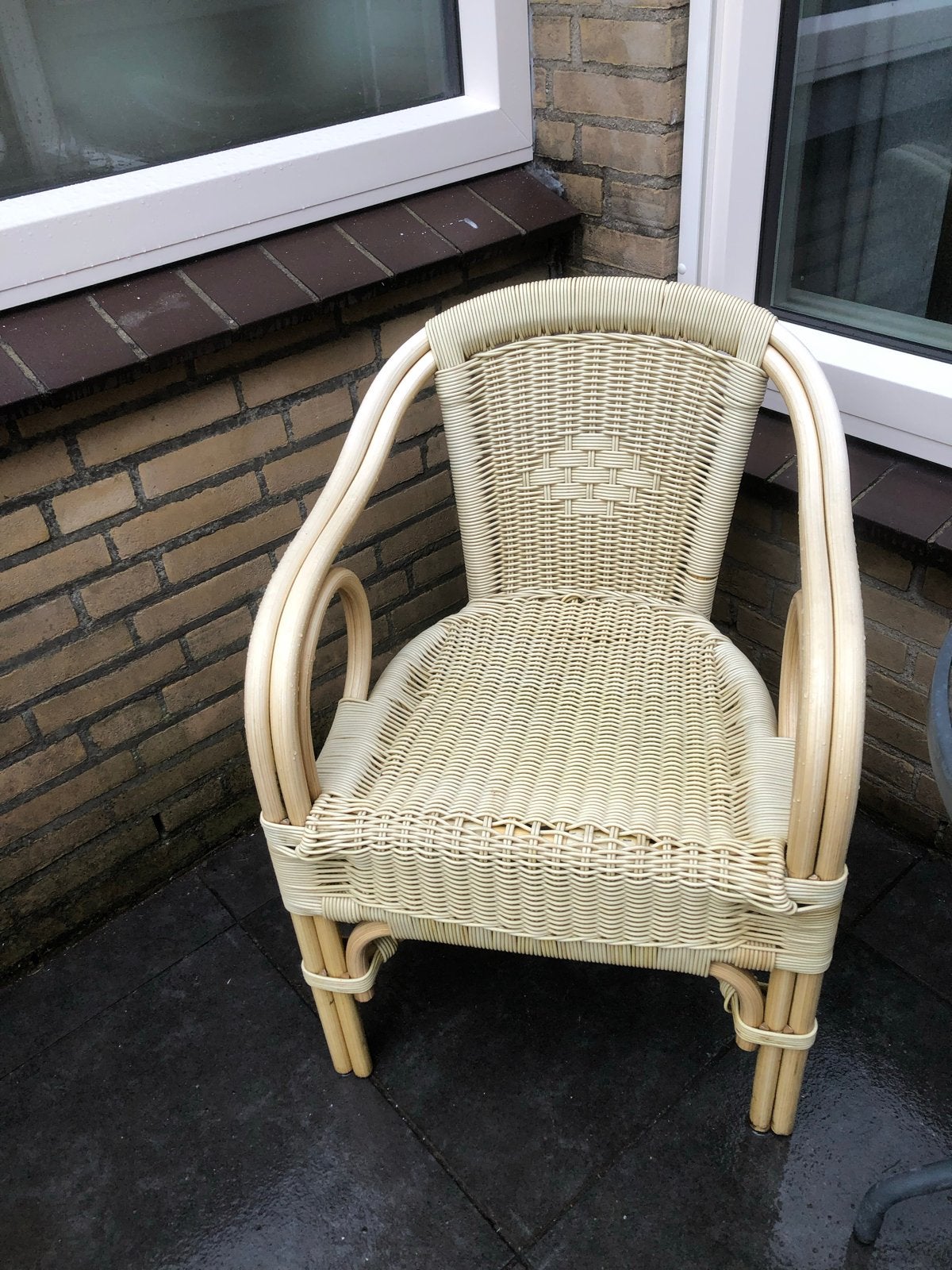 Rotan stoel - Zo goed als nieuw, Tuin en Terras, Ophalen, Zo goed als nieuw, Rotan