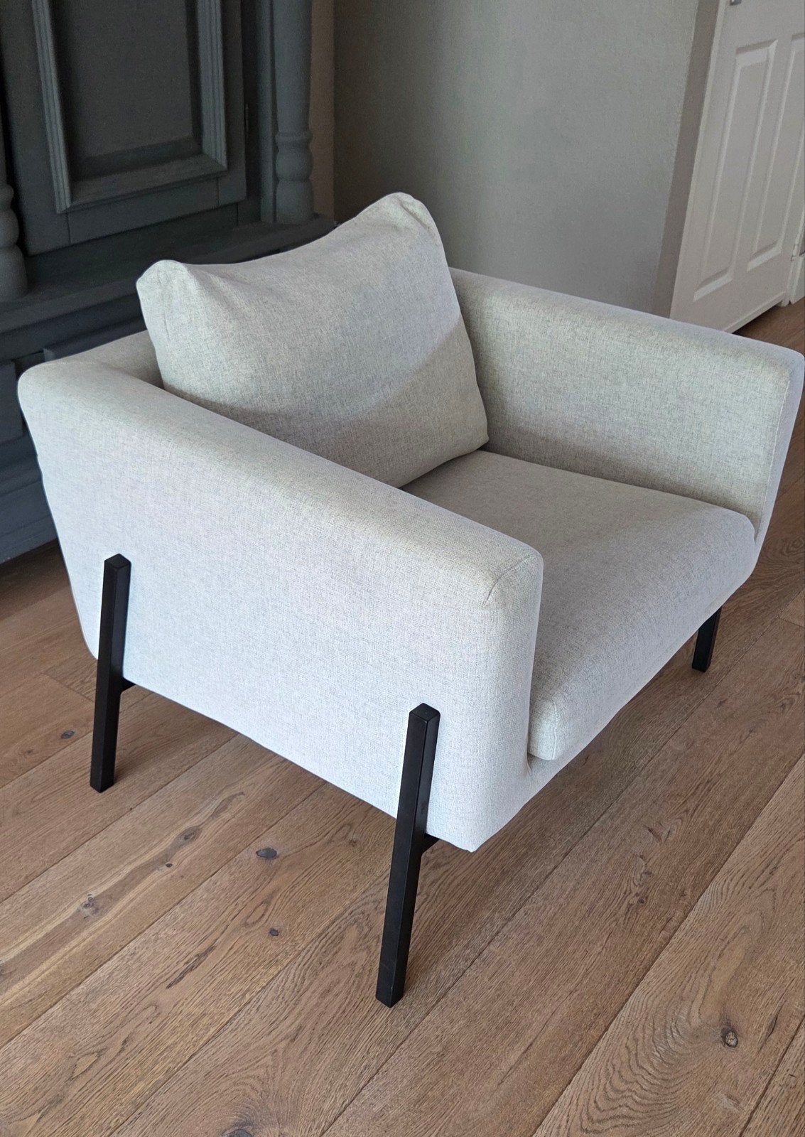 Ikea Koarp fauteuil Beige, Ophalen, 75 tot 100 cm, 50 tot 75 cm
