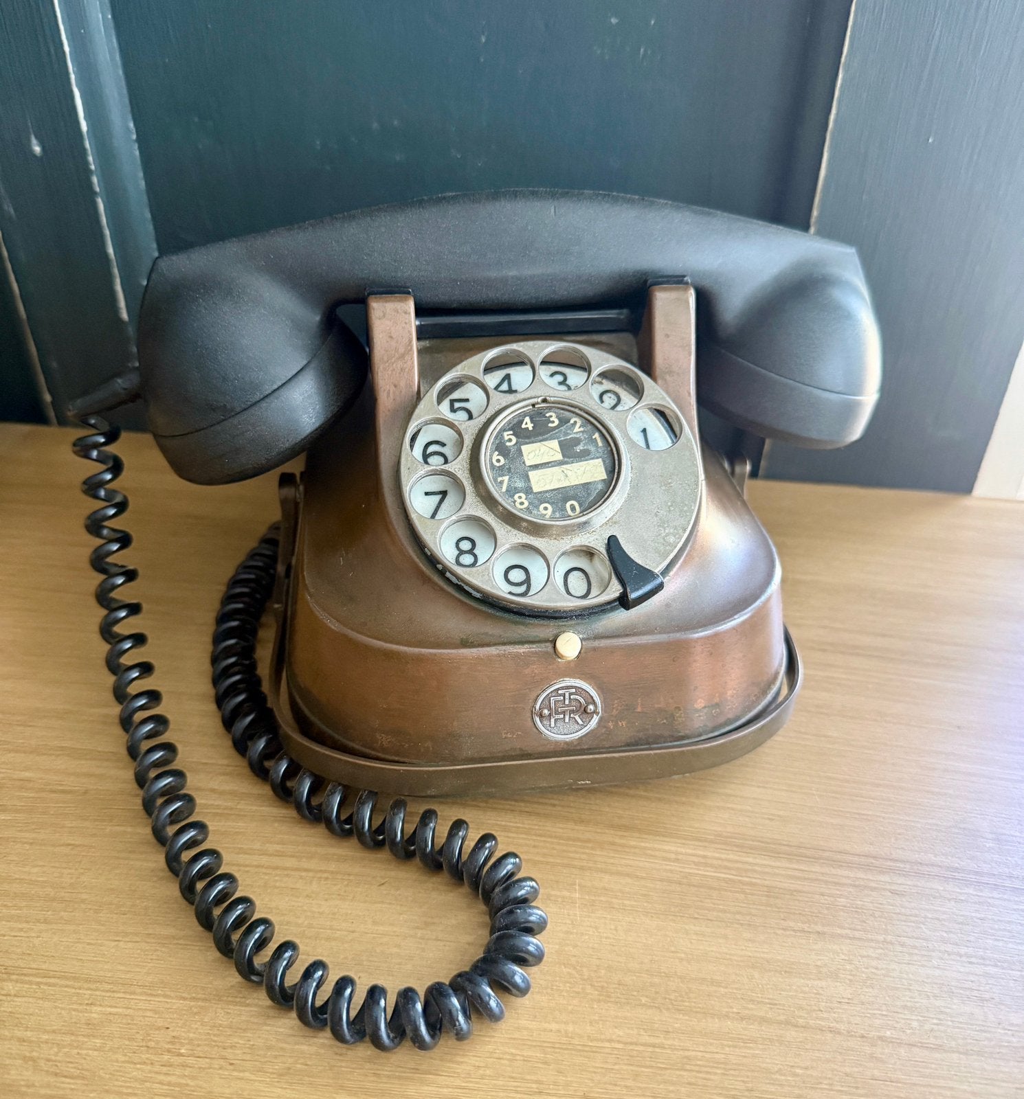 Vintage Telefoon met Draaischijf - Zware Kwaliteit, Ophalen of Verzenden