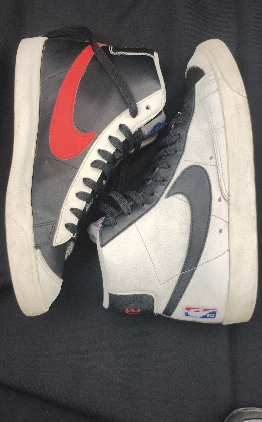 Nike Blazer Mid '77 NBA 75th Anniversary Sneakers maat 40.5, Verzenden, Zwart, Nike, Sneakers of Gympen