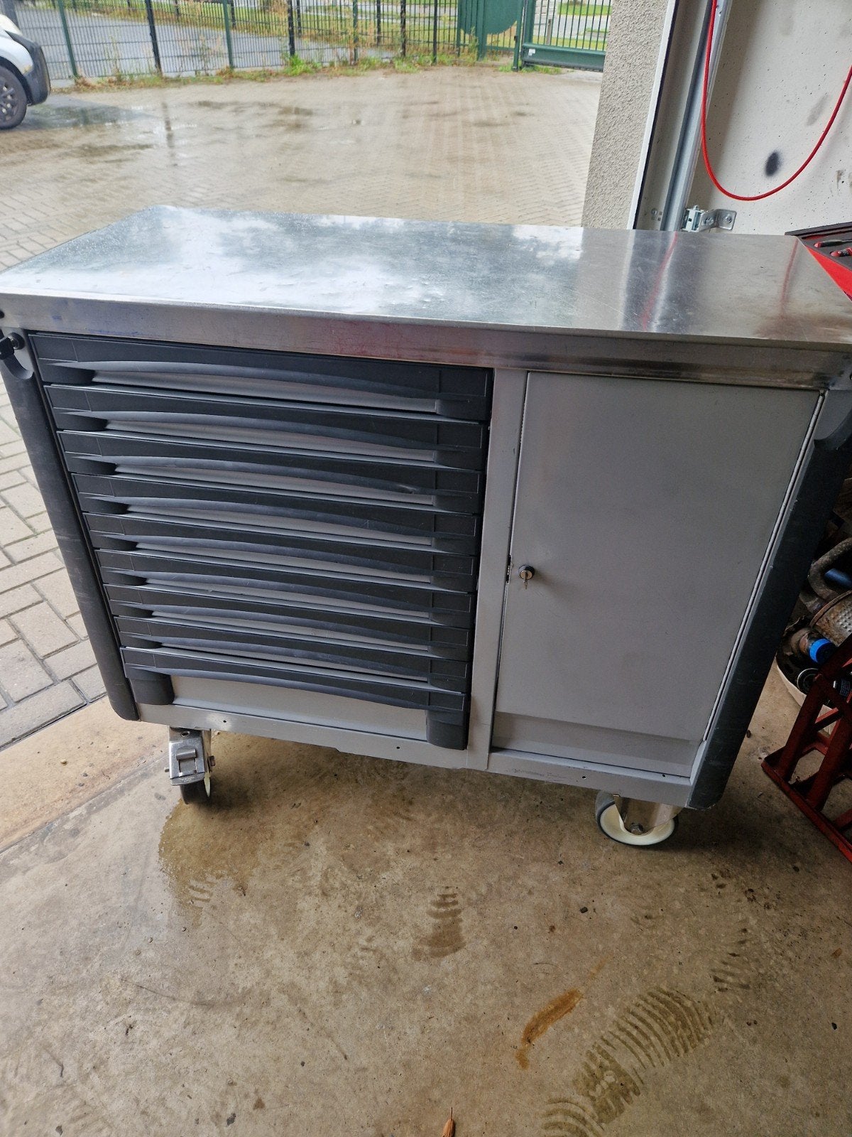 Facom 9 ladige gereedschapswagen werkbank, Ophalen, Zo goed als nieuw, 70 tot 120 cm