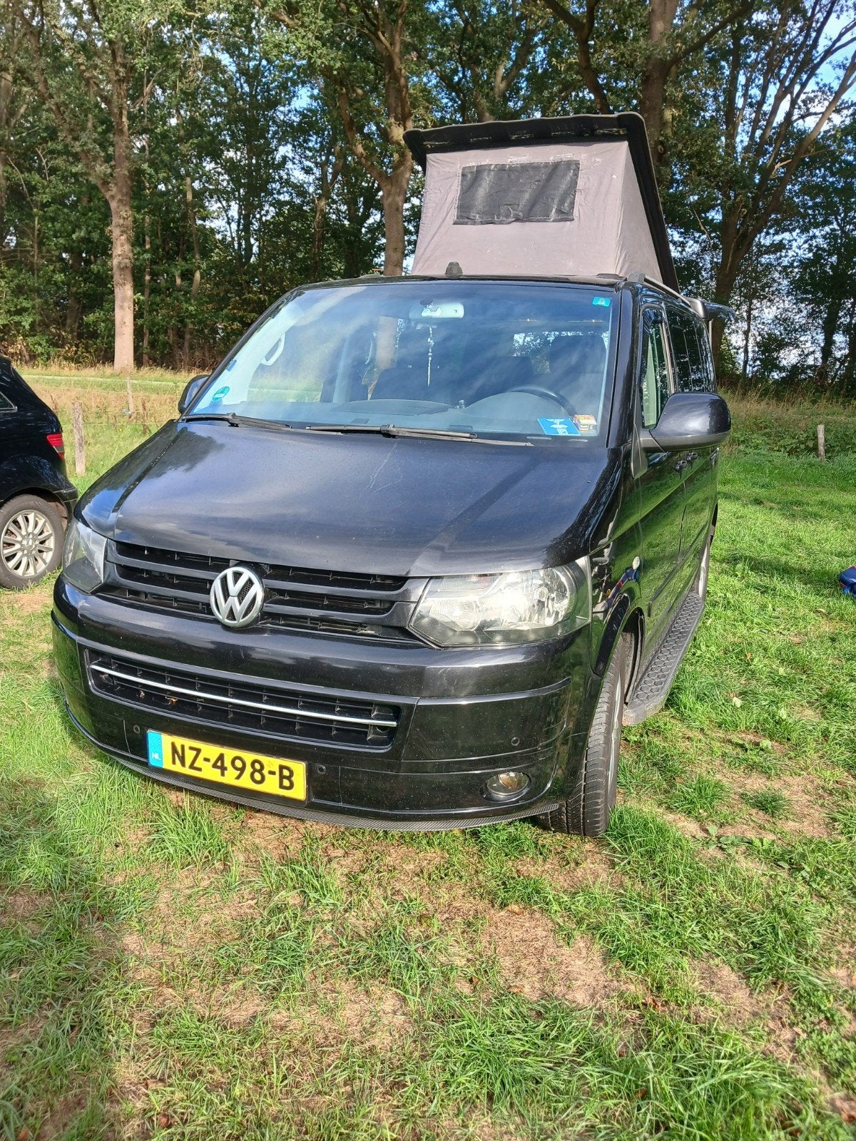 T5 2.5Tdi 128kw bj 2007 hyline camperkent. 1/2 tar., Auto's, Zwart, Volkswagen, Zwart, Diesel