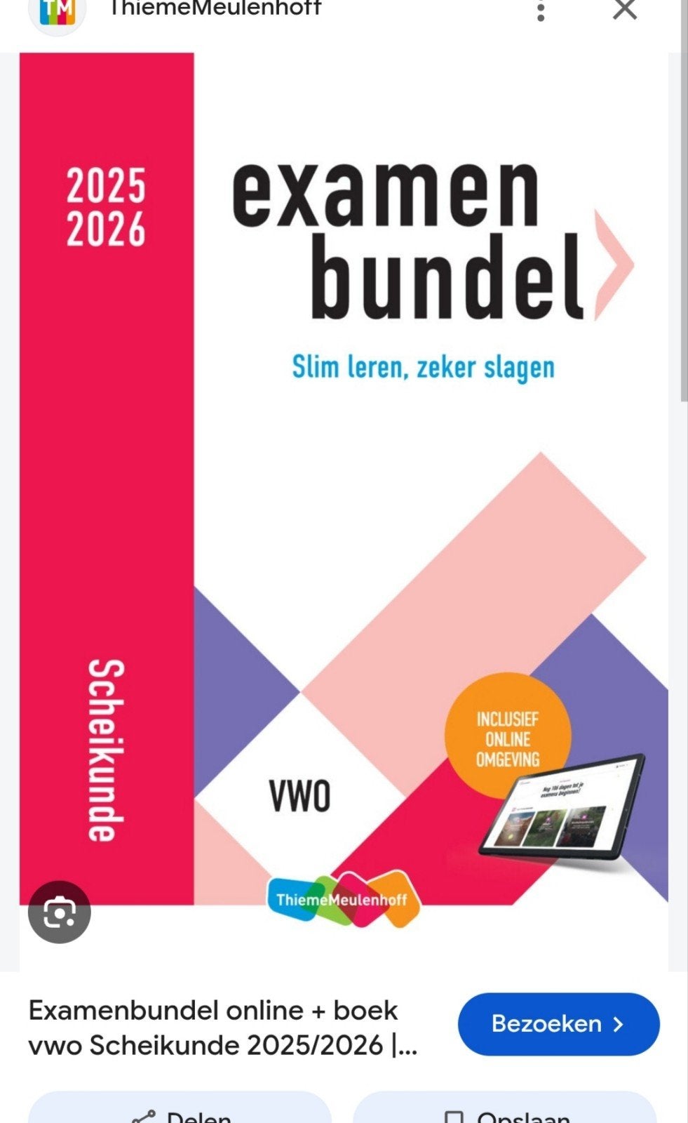 Gezocht: Examenbundel Scheikunde VWO (eventueel samengevat), Ophalen of Verzenden, Beta, Zo goed als nieuw, WO