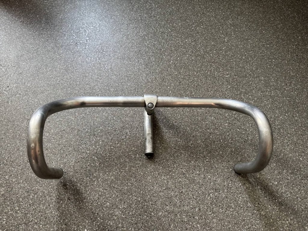 Aluminum Stuur Vintage Motobecane 42 cm Silver, Motobecane, Kinderfiets, Stuur, Ophalen of Verzenden