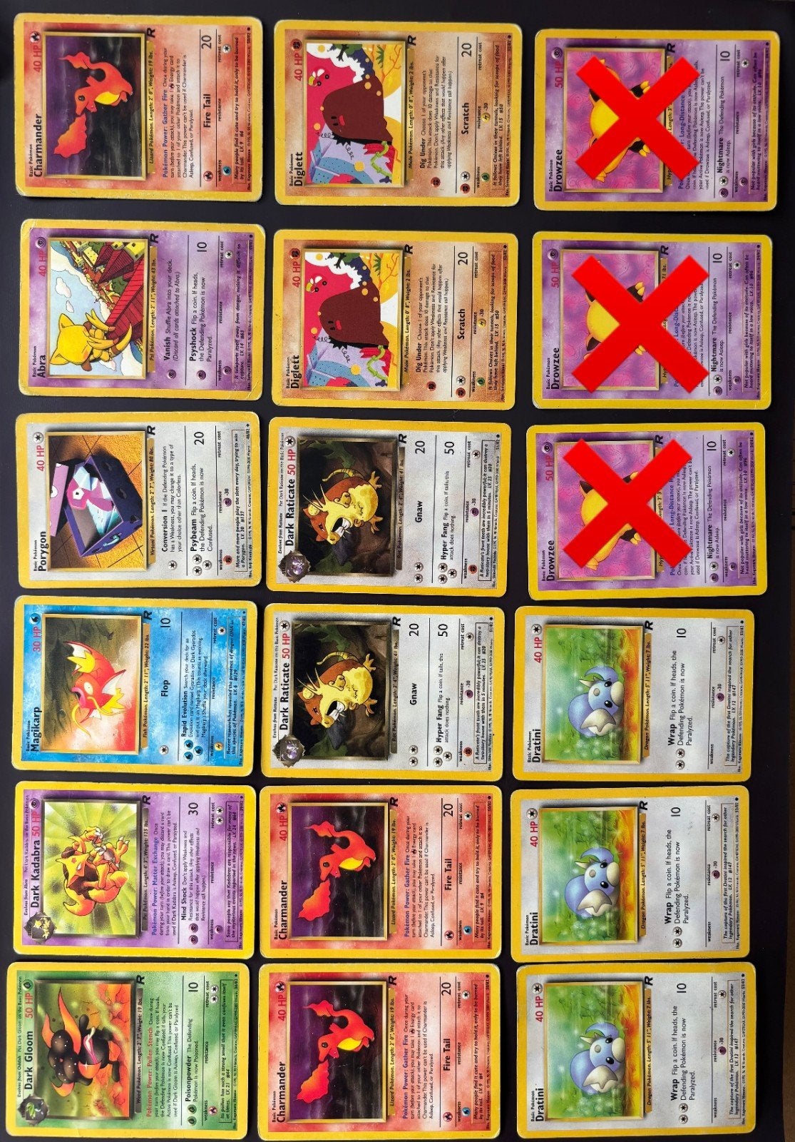 Team rocket pokemon kaarten, Verzenden, Zo goed als nieuw, Meerdere kaarten