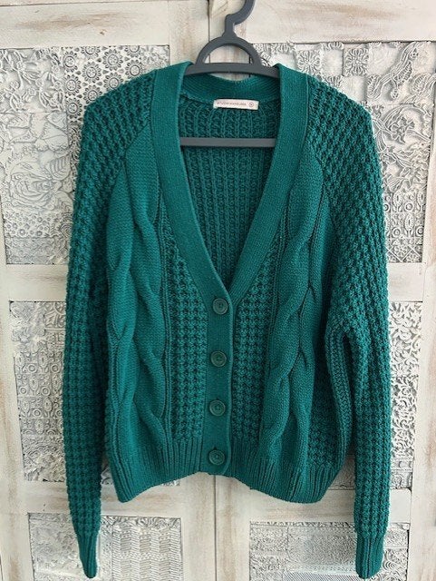 NIEUW! Gebreid vest Studio Anneloes smaragdgroen wijd M, Kleding | Dames, Maat 38/40 (M), Studio Anneloes, Nieuw, Ophalen of Verzenden