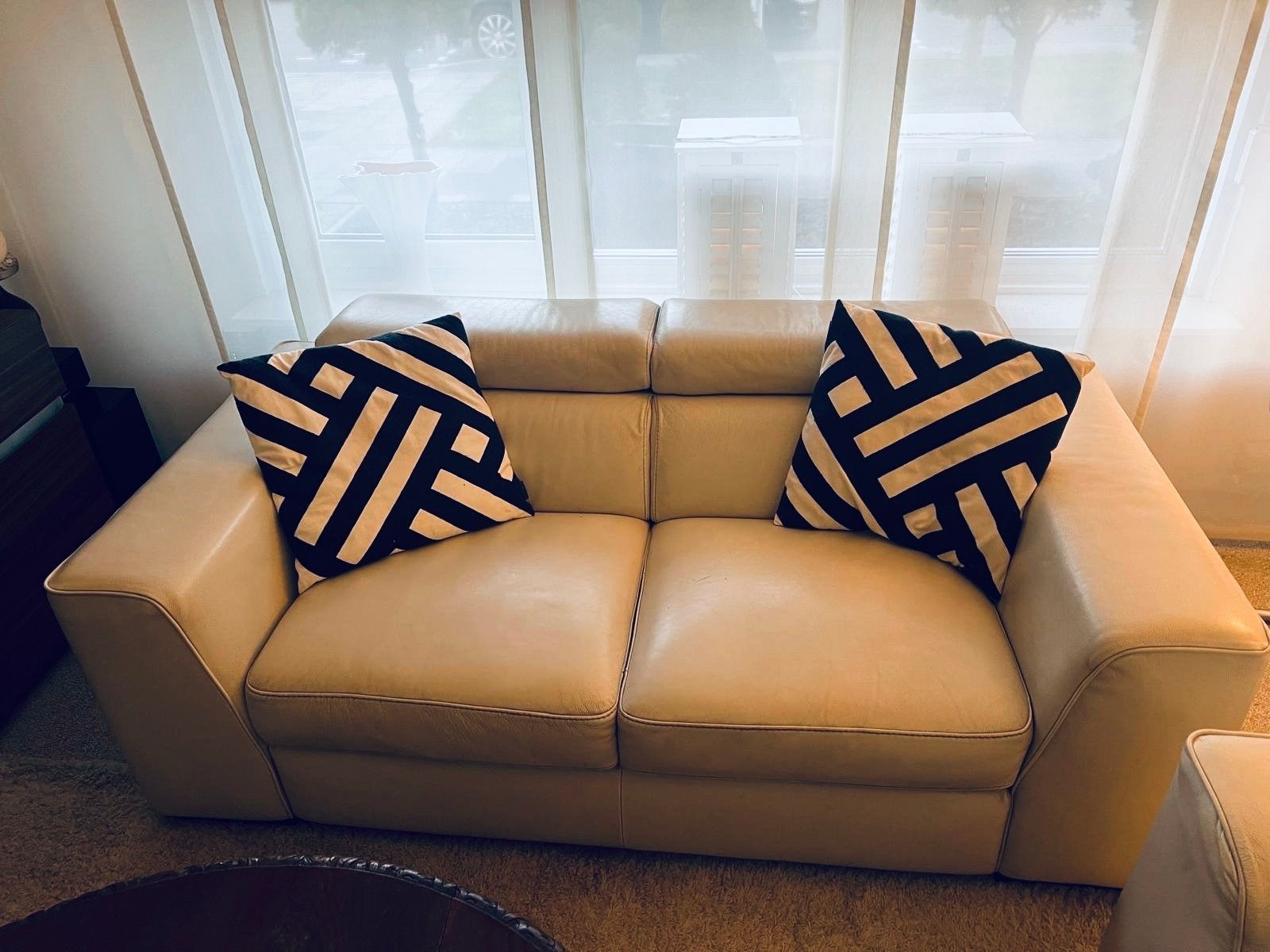 Natuzzi Italsofa 2-zitsbank met relaxfunctie, Ophalen, Gebruikt, 150 tot 200 cm, Tweepersoons