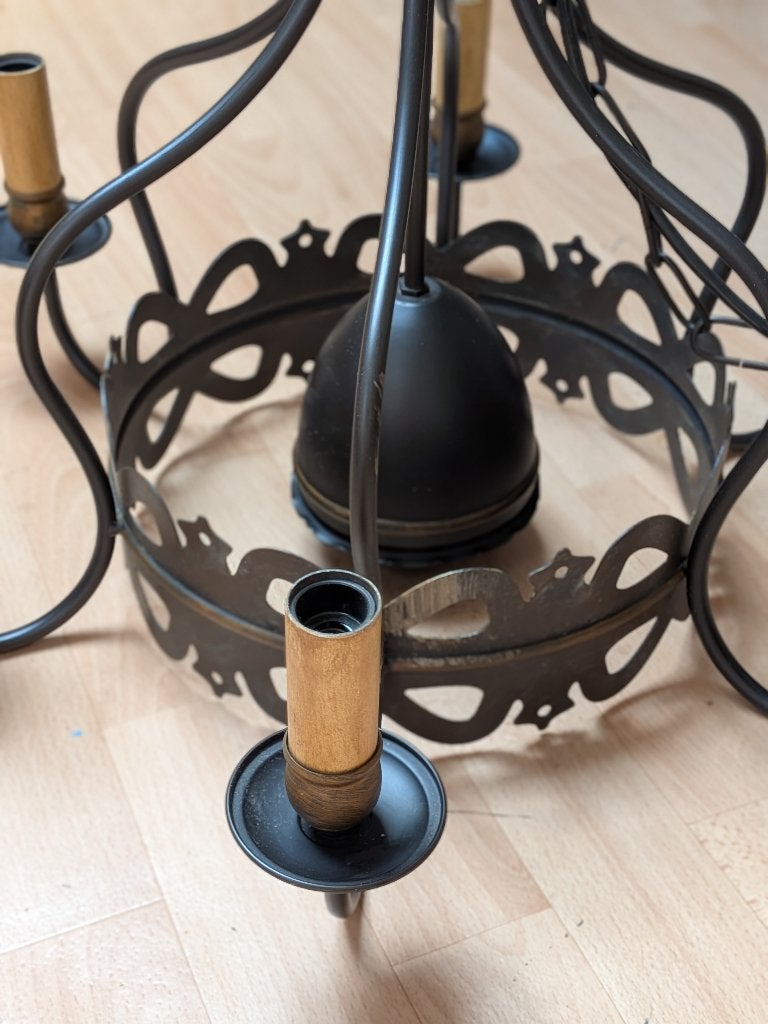 kroonluchter/ hanglamp, Ophalen, Kroonluchter, Gebruikt, E14 (klein)