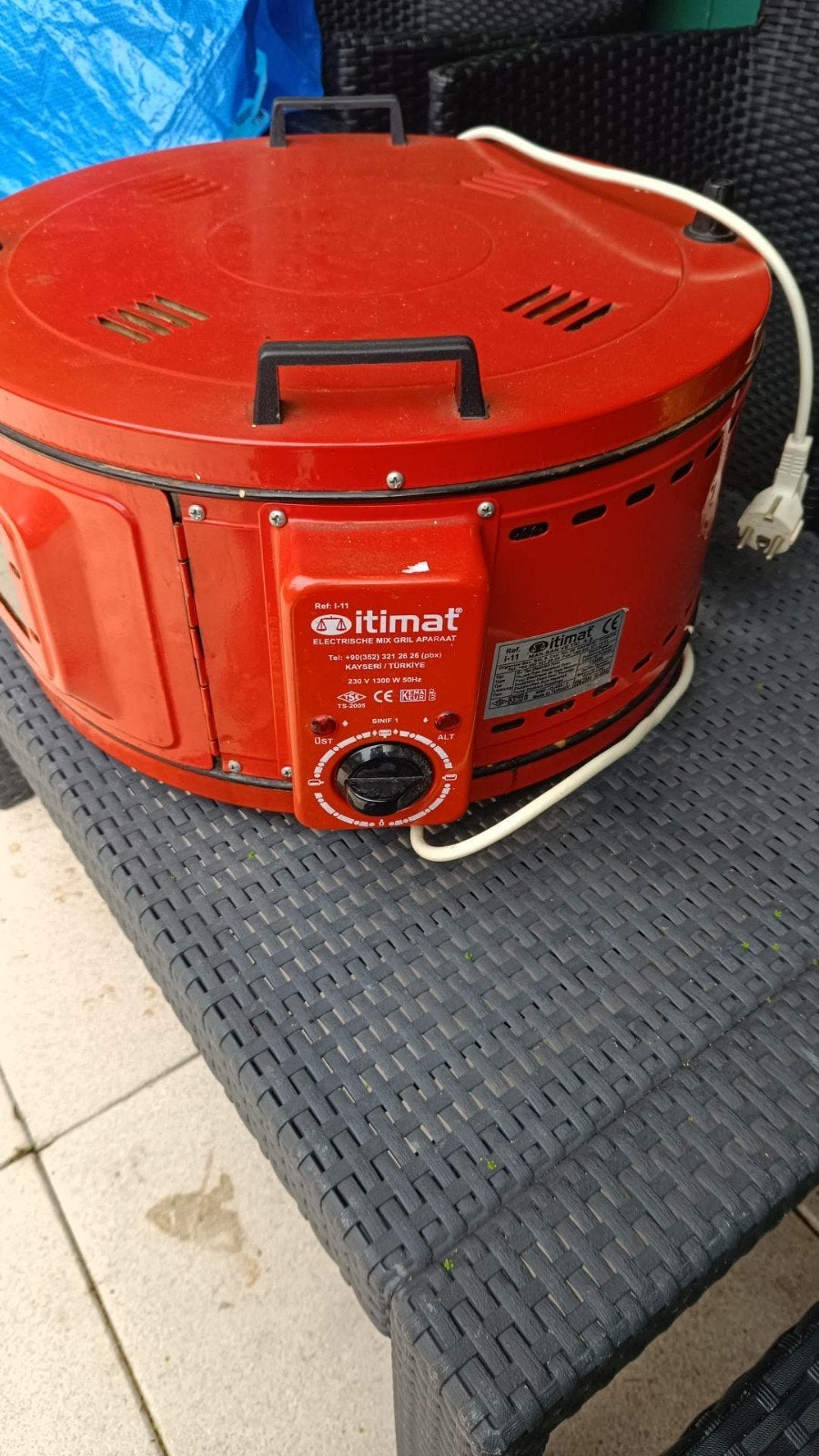 Itimat Elektrische Mix Grill Apparaat - Pizzaoven, Witgoed en Apparatuur, Minder dan 45 cm, Overige merken, Minder dan 45 cm, Pizzaoven