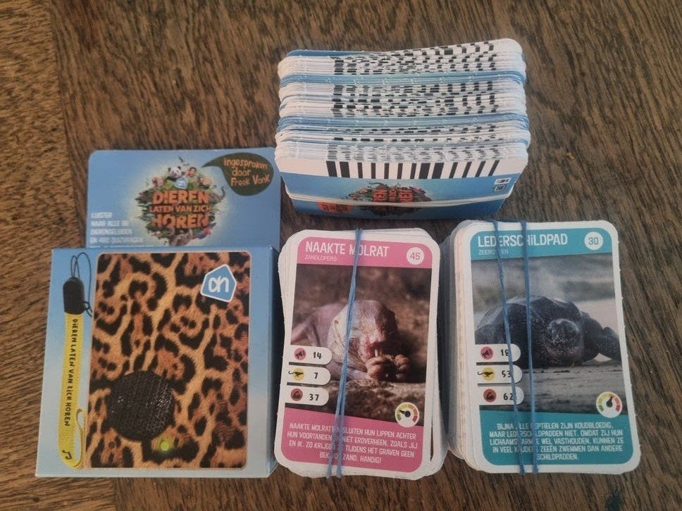 AH dierenkaarten+2 quizspelers, Ophalen of Verzenden