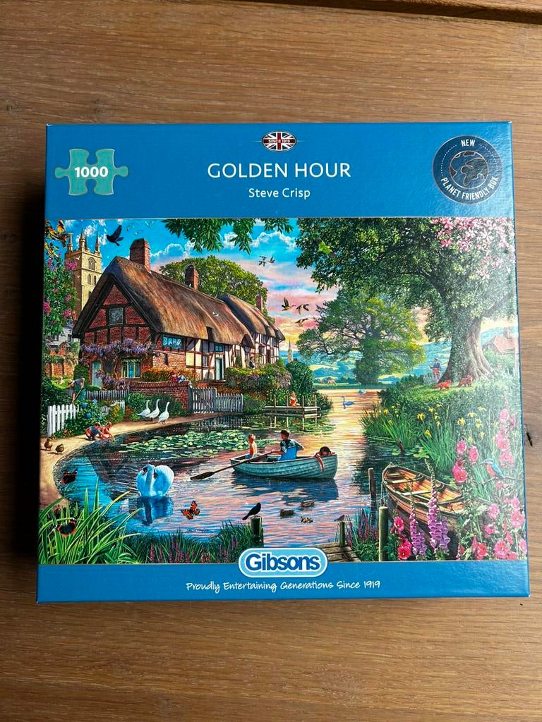 Gibsons puzzel 1000 stukjes Golden hour, Ophalen of Verzenden, 500 t/m 1500 stukjes, Zo goed als nieuw, Legpuzzel