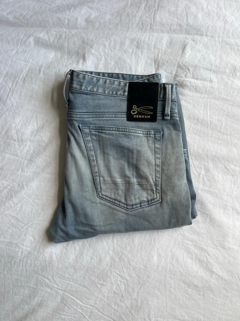 Denham Razor Slim Fit Jeans W32, Ophalen of Verzenden, Zo goed als nieuw, Blauw, W32 (confectie 46) of kleiner