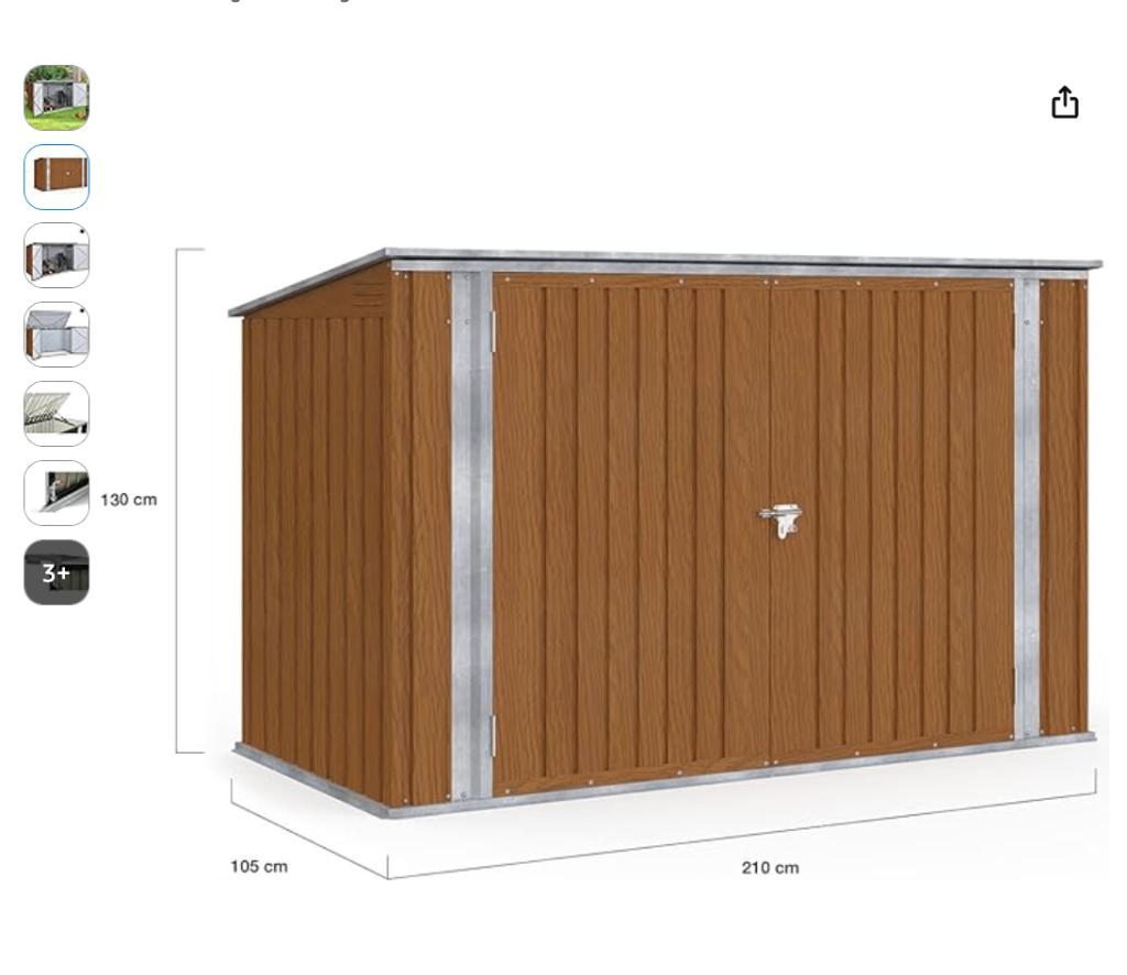 Garden shed, Tuin en Terras, Ophalen, Nieuw, Metaal, Containerberging