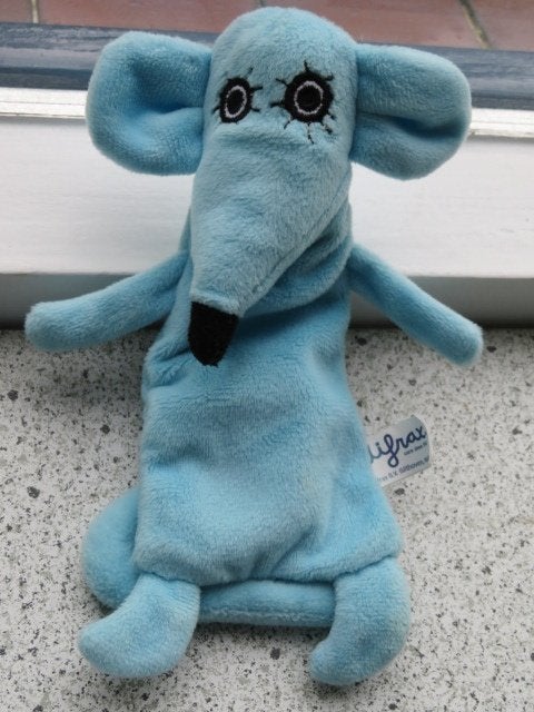 Knuffeldoek blauwe muis rat muisje van Difrax nieuw, Muis, Blauw, Nieuw, Ophalen of Verzenden