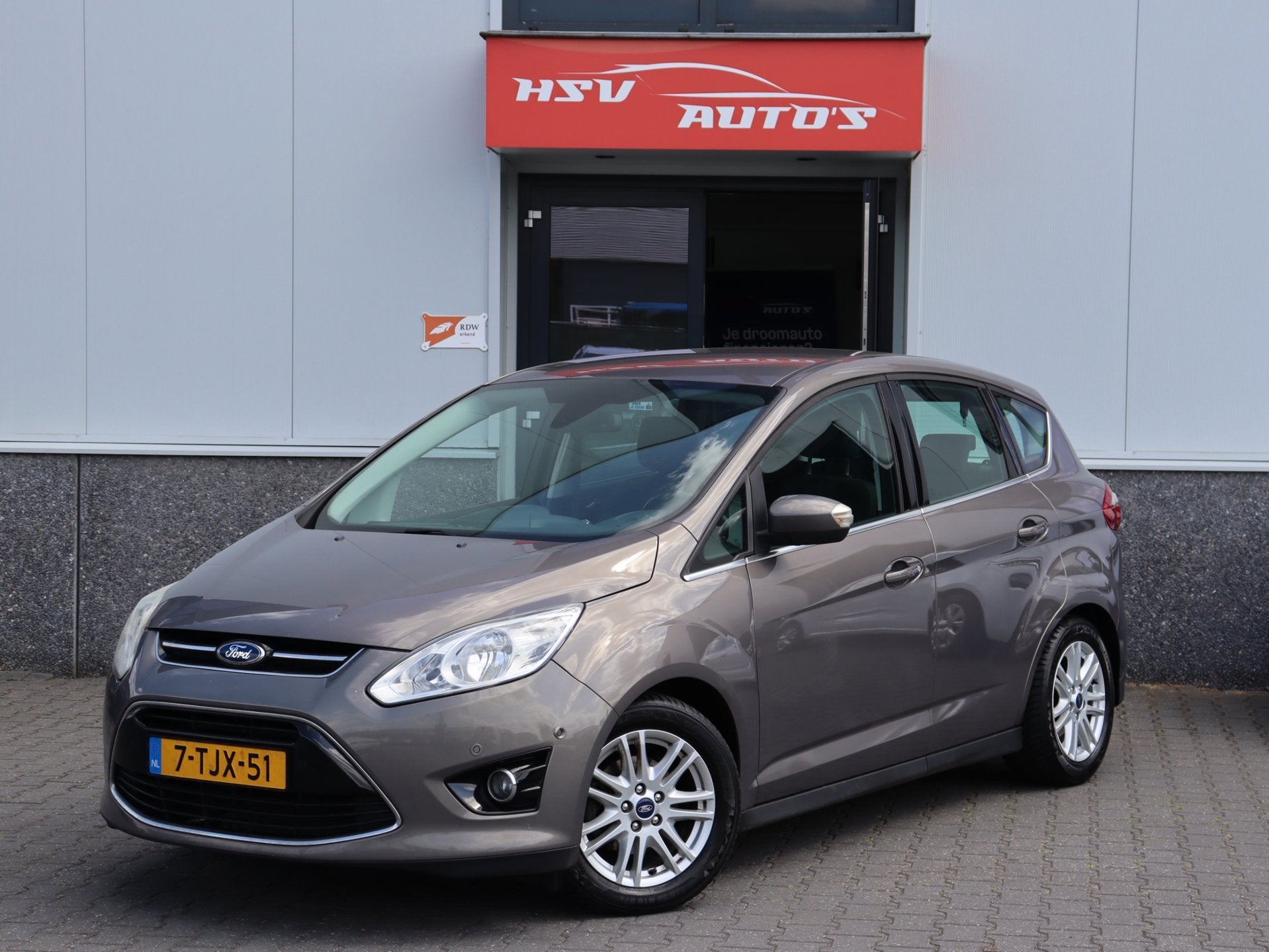 Ford C-Max 1.0 Titanium navi LM cruise org NL, Voorwielaandrijving, Euro 5, 125 pk, Gebruikt