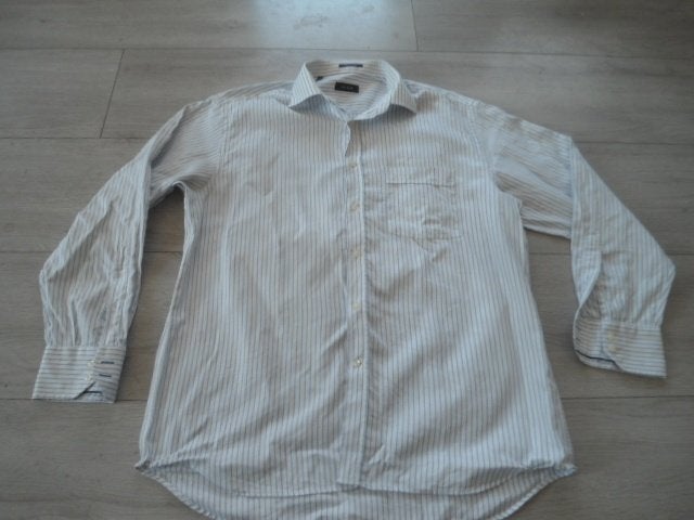 Van Gils; Mooi overhemd; maat 17/43, Wit, Zo goed als nieuw, Halswijdte 43/44 (XL), Van Gils