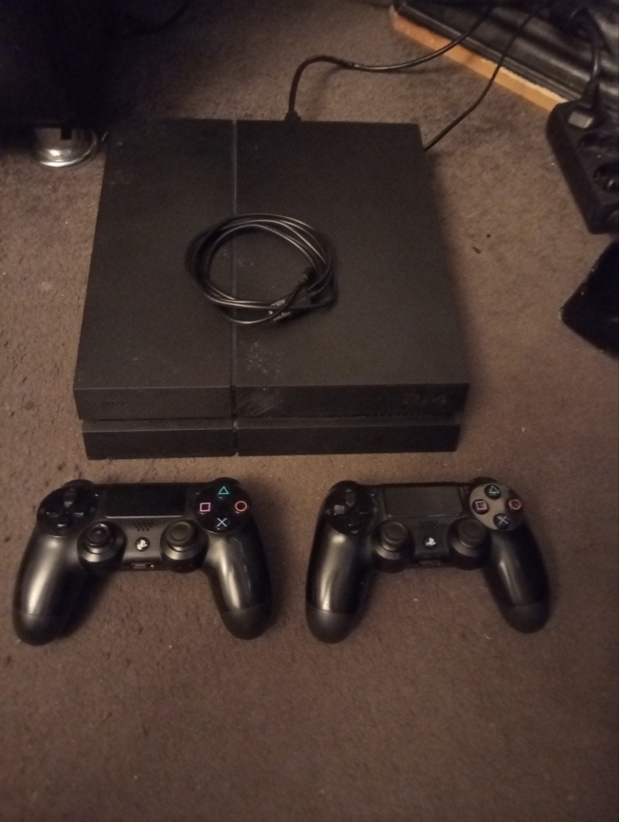 ps4 + 2 originele sony controllers + 2 spellen, Ophalen, Met 2 controllers, Zo goed als nieuw, Original