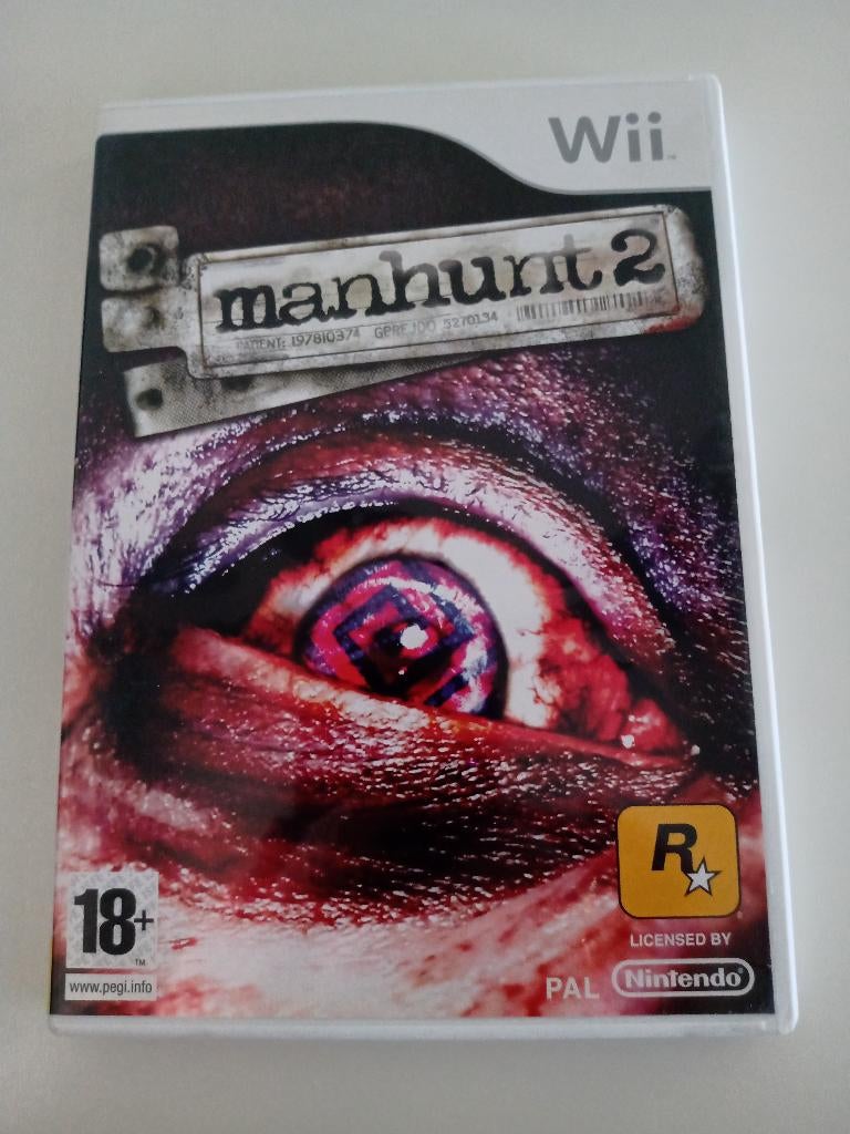 Wii Spel : MANHUNT 2, Spelcomputers en Games, Avontuur en Actie, Gebruikt, Vanaf 18 jaar, 1 speler