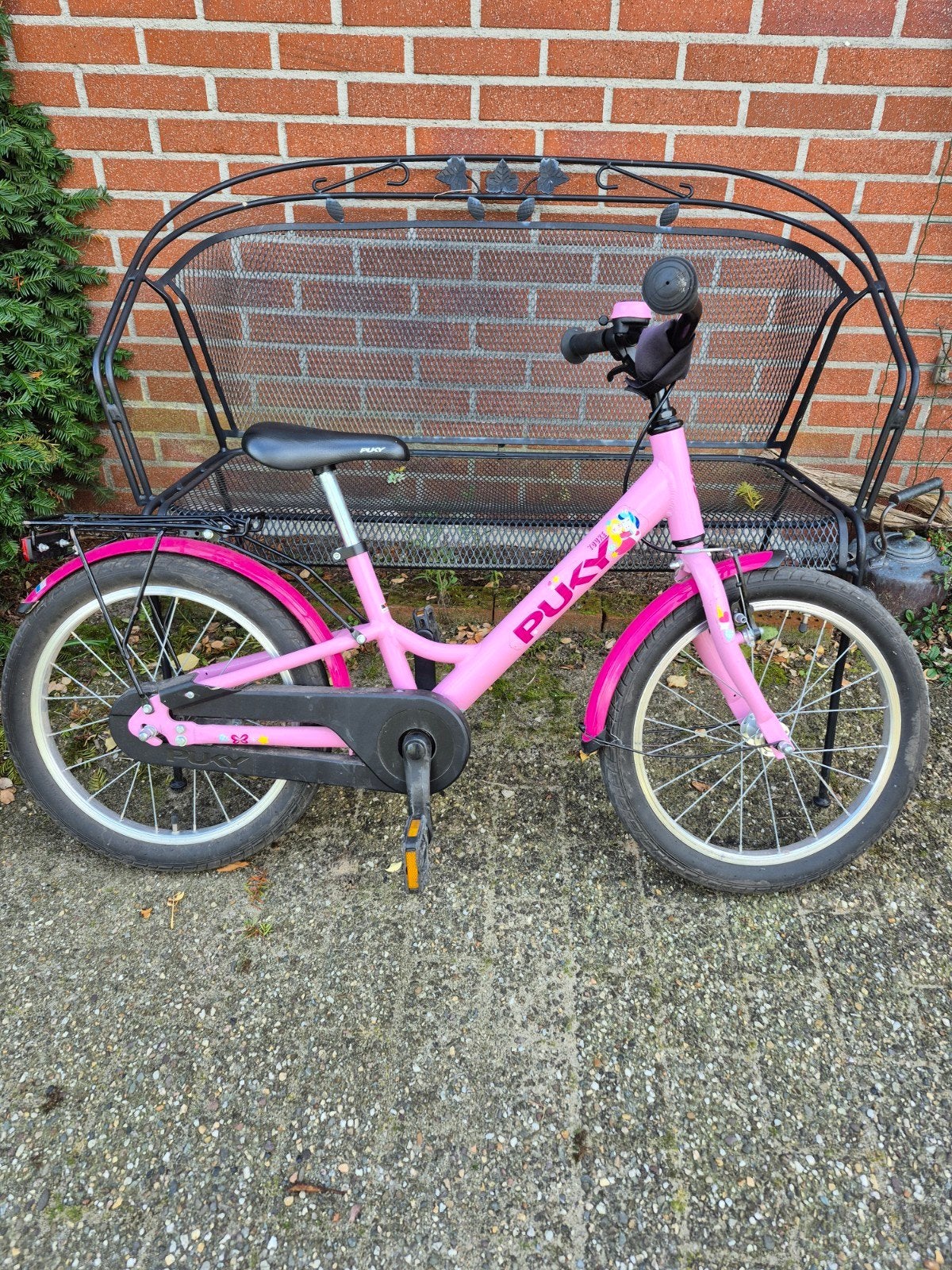 Puky kinderfiets roze 18 inch, Ophalen, Gebruikt, Puky, Terugtraprem