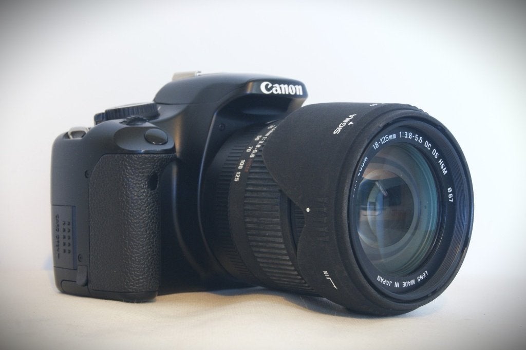 Canon 450D met mooie telelens, compleet!, Audio, Tv en Foto, Fotocamera's Digitaal, Spiegelreflex, Canon, Ingebouwde flitser, Zo goed als nieuw