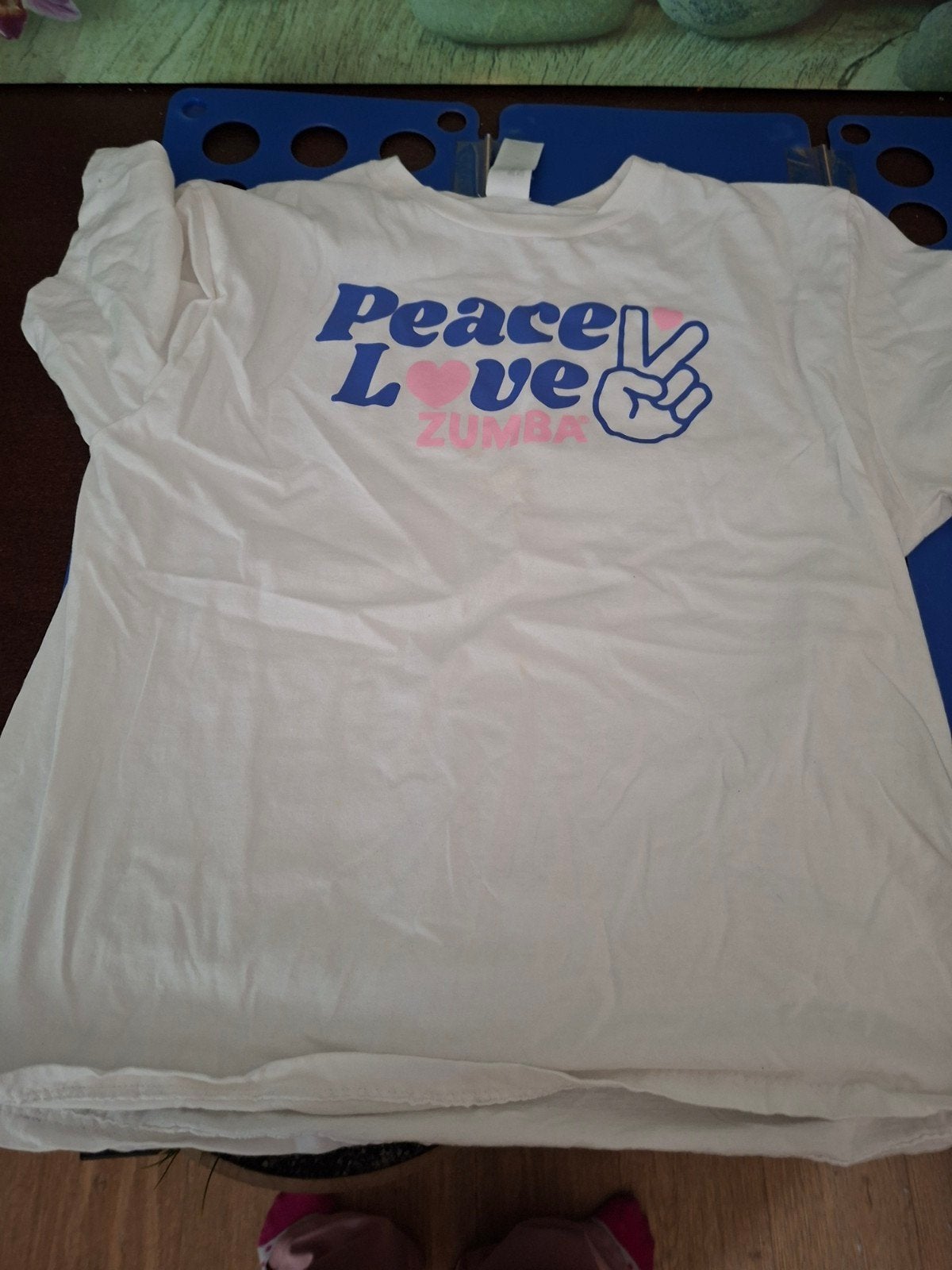 Zumba wit shirt One Size Fits Most, Maat 38/40 (M), Wit, Ophalen of Verzenden, Korte mouw