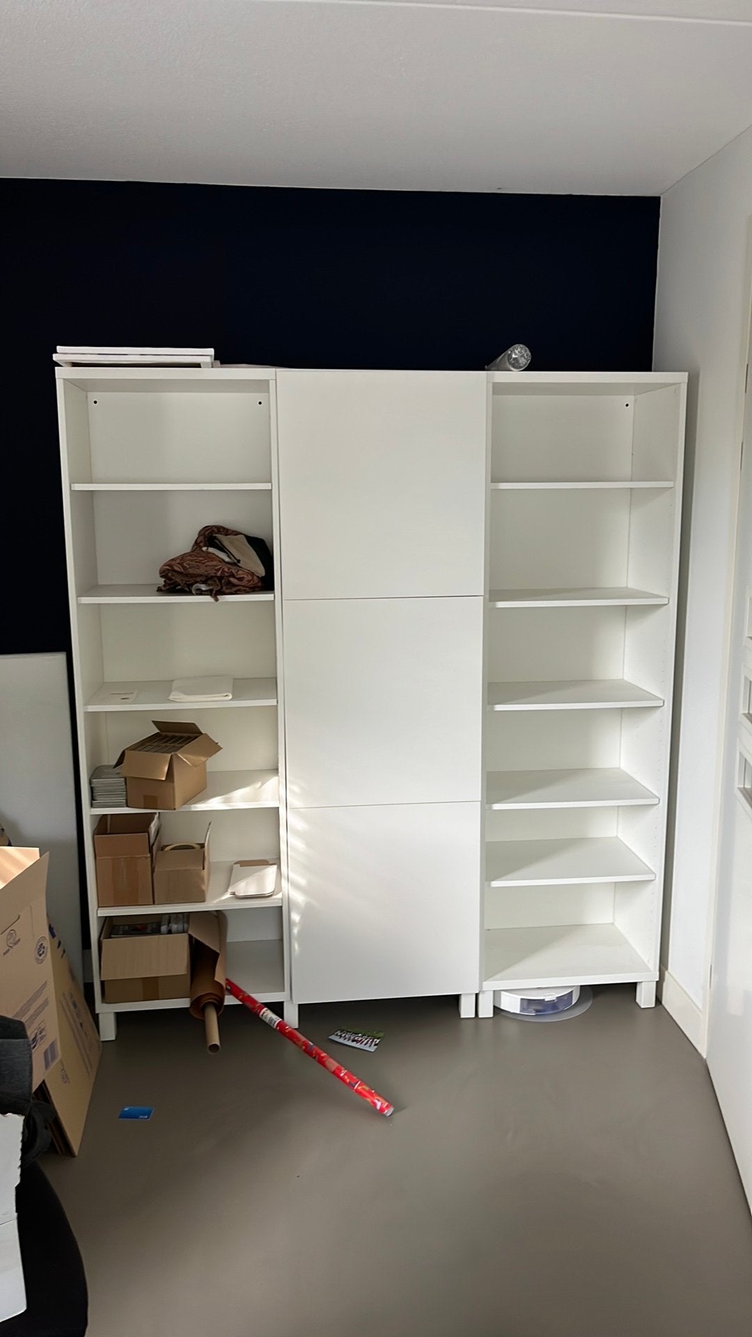 Ikea boekenkast met opbergdeurtjes, Huis en Inrichting, Met deur(en), 200 cm of meer, 150 tot 200 cm, Ophalen of Verzenden