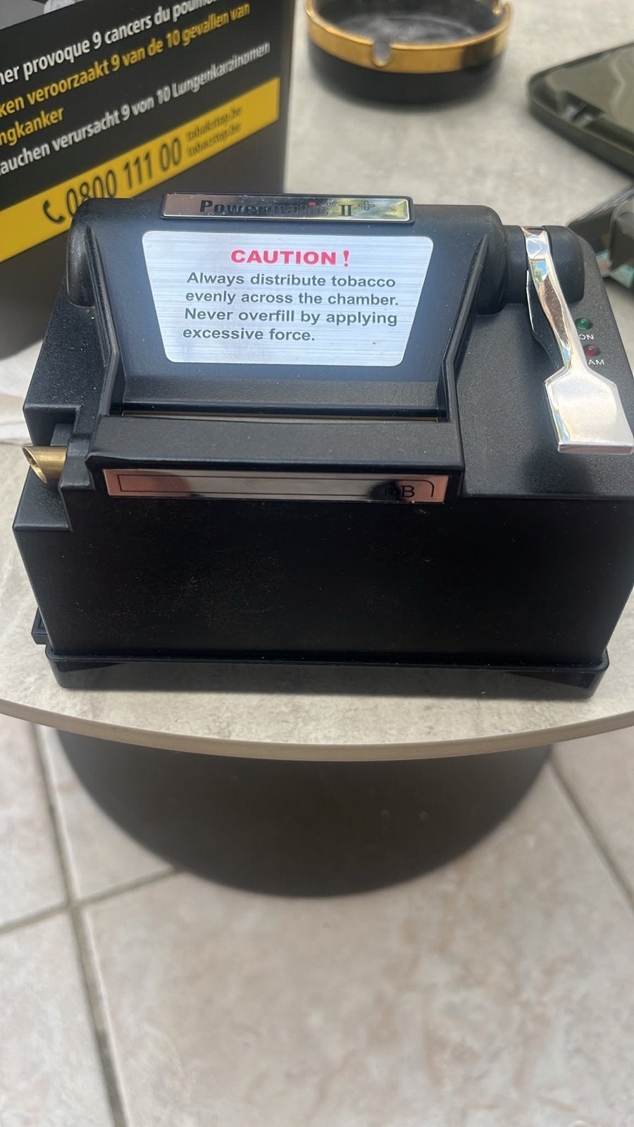 Powermatic II+ elektrische sigarettenmaker, Verzamelen, Ophalen, Gebruikt, Overige typen