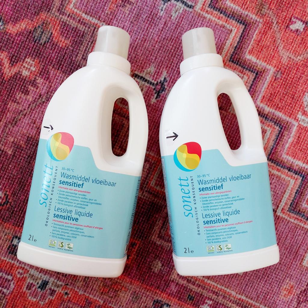 Sonett Vloeibaar Wasmiddel Sensitief 2 Liter - Nieuw, Ophalen of Verzenden, Overige typen