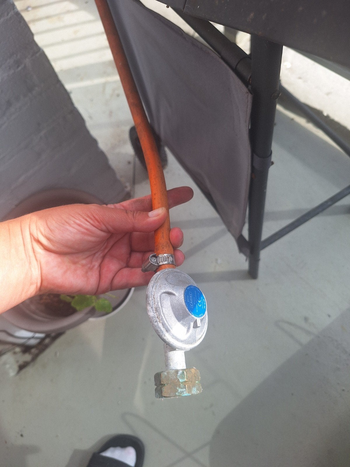 Teesa gas bbq, Ophalen of Verzenden, Gebruikt, Parasolvoet