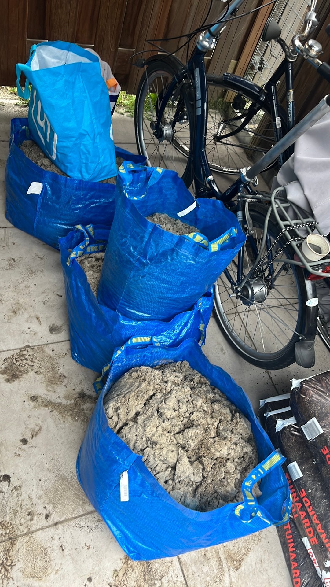 Gratis zand terras (ophoog), Tuin en Terras, Ophalen, Gebruikt, Ophoogzand