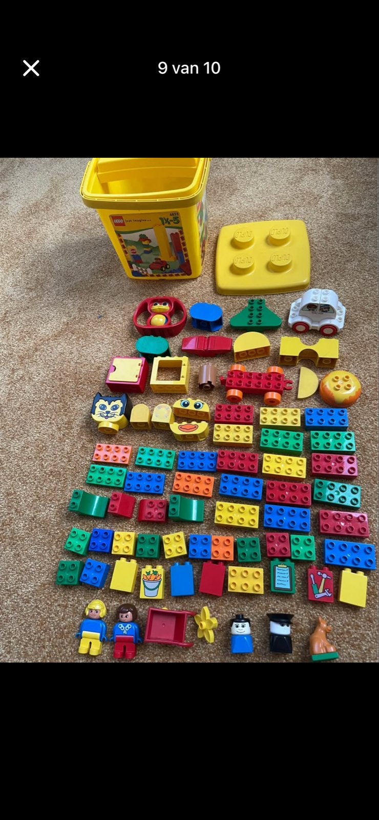 Grote partij LEGO Duplo met diverse sets en figuren, Inclusief minifiguren, Gebruikt, Verzenden, Duplo