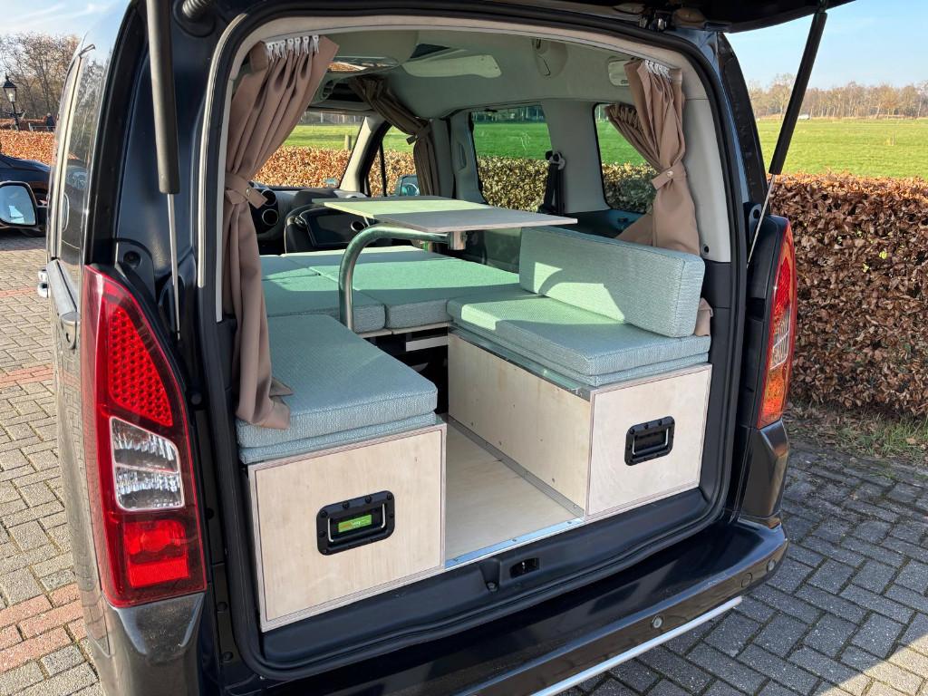 Mini camper met nieuw inbouwpakket: Berlingo 5p Multispace, Overige merken, Tot en met 2, Handgeschakeld, Particulier
