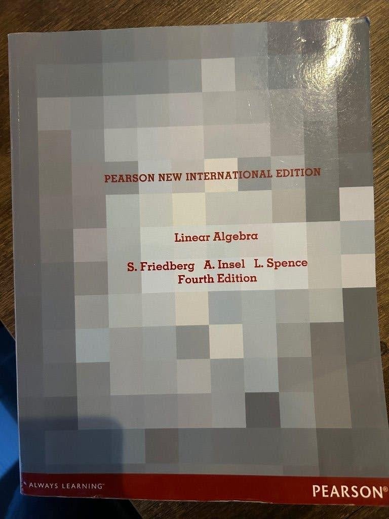 Linear Algebra - Pearson New International Edition, Ophalen of Verzenden, Alpha, Zo goed als nieuw, WO