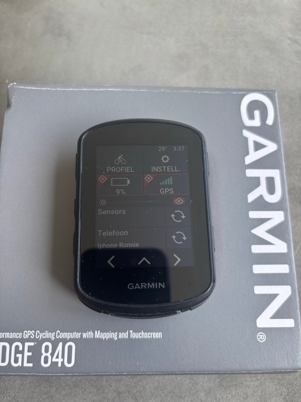 Z.g.a.n Garmin Edge 840 GPS Fietscomputer, Fietsen en Brommers, Fietsaccessoires | Fietscomputers, Zo goed als nieuw, GPS, Ophalen of Verzenden