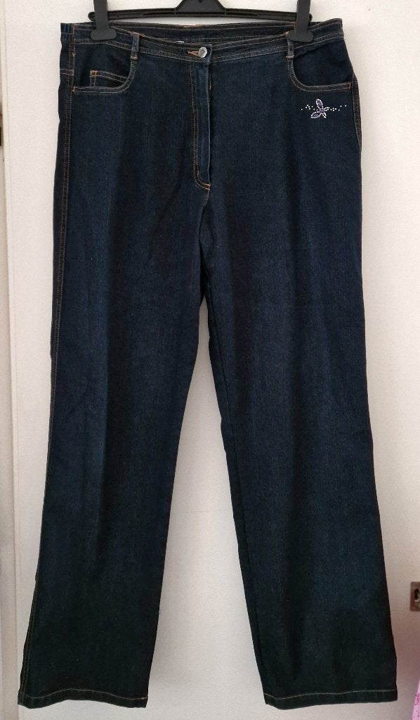 Zwarte dames jeans maat 42 Collection Chalice, Kleding | Dames, Zwart, Ophalen of Verzenden, Zo goed als nieuw, Collection Chalice
