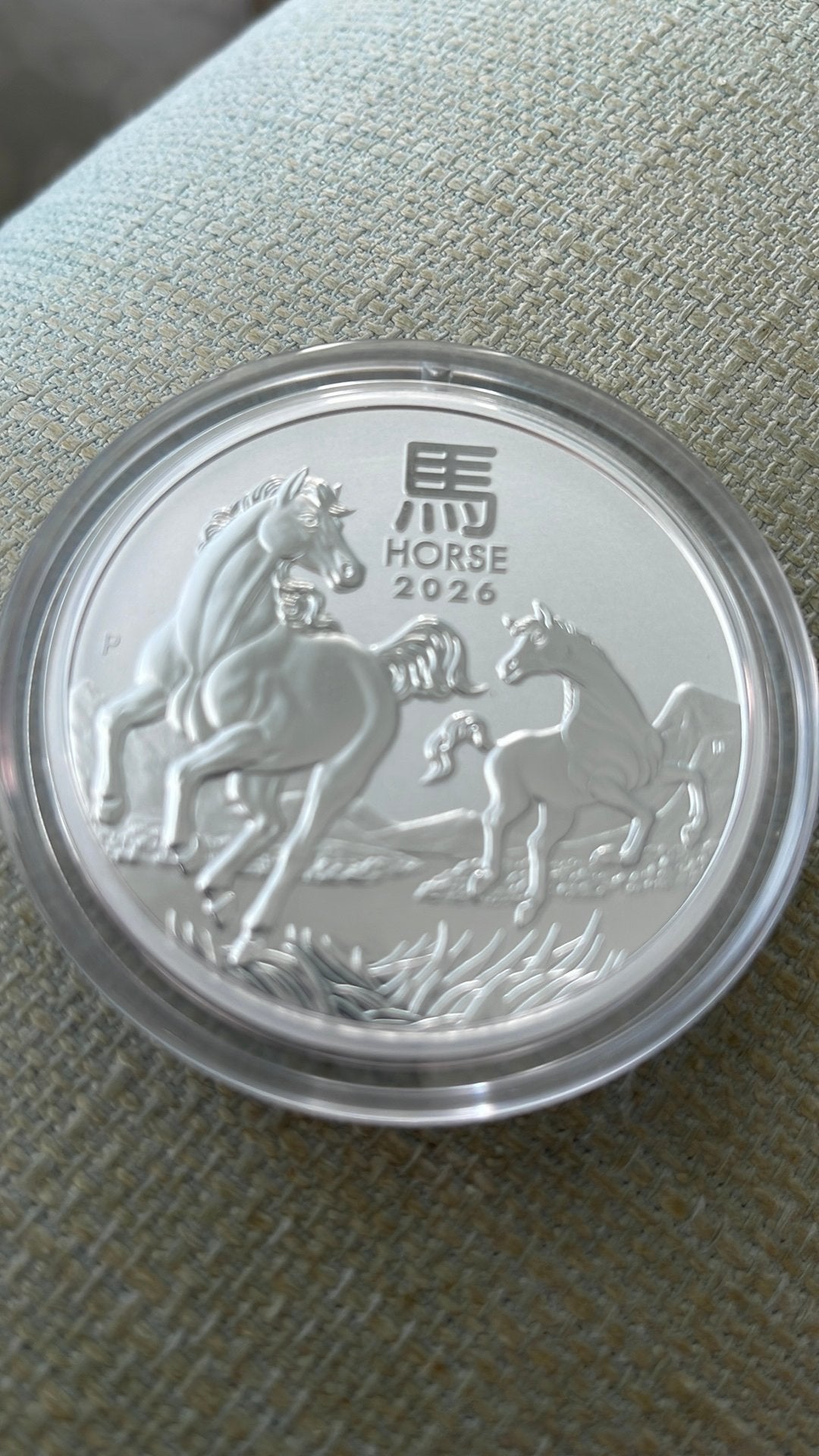 Lunar 3-Year of the Horse 2026/ 5  oz, Ophalen of Verzenden, Losse munt, Zilver