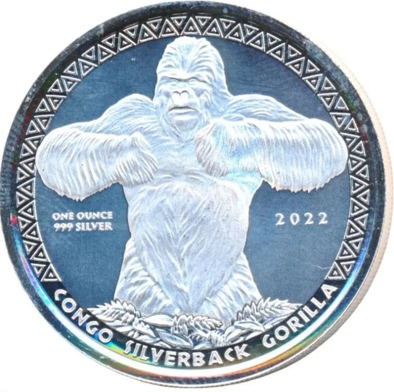 Congo 1 ounce silverback Gorilla 2022