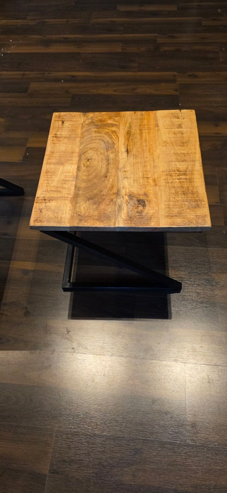 Set van 2 salontafels - Hout en Metaal, Ophalen
