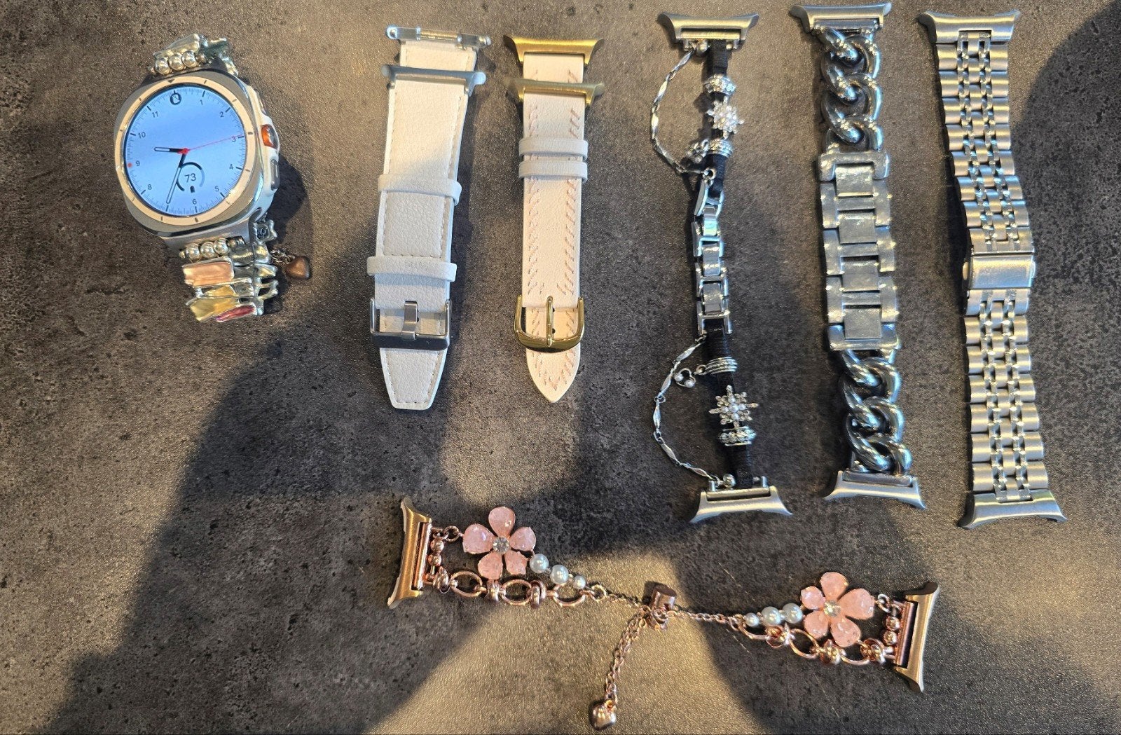 Samsung Galaxy Watch Ultra 47mm LTE Titanium White, Verzenden, Zo goed als nieuw, Samsung, Waterdicht