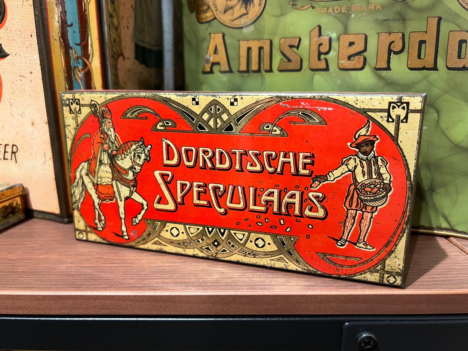 Sinterklaas Dordtsche speculaas blik, Ophalen of Verzenden, Overige