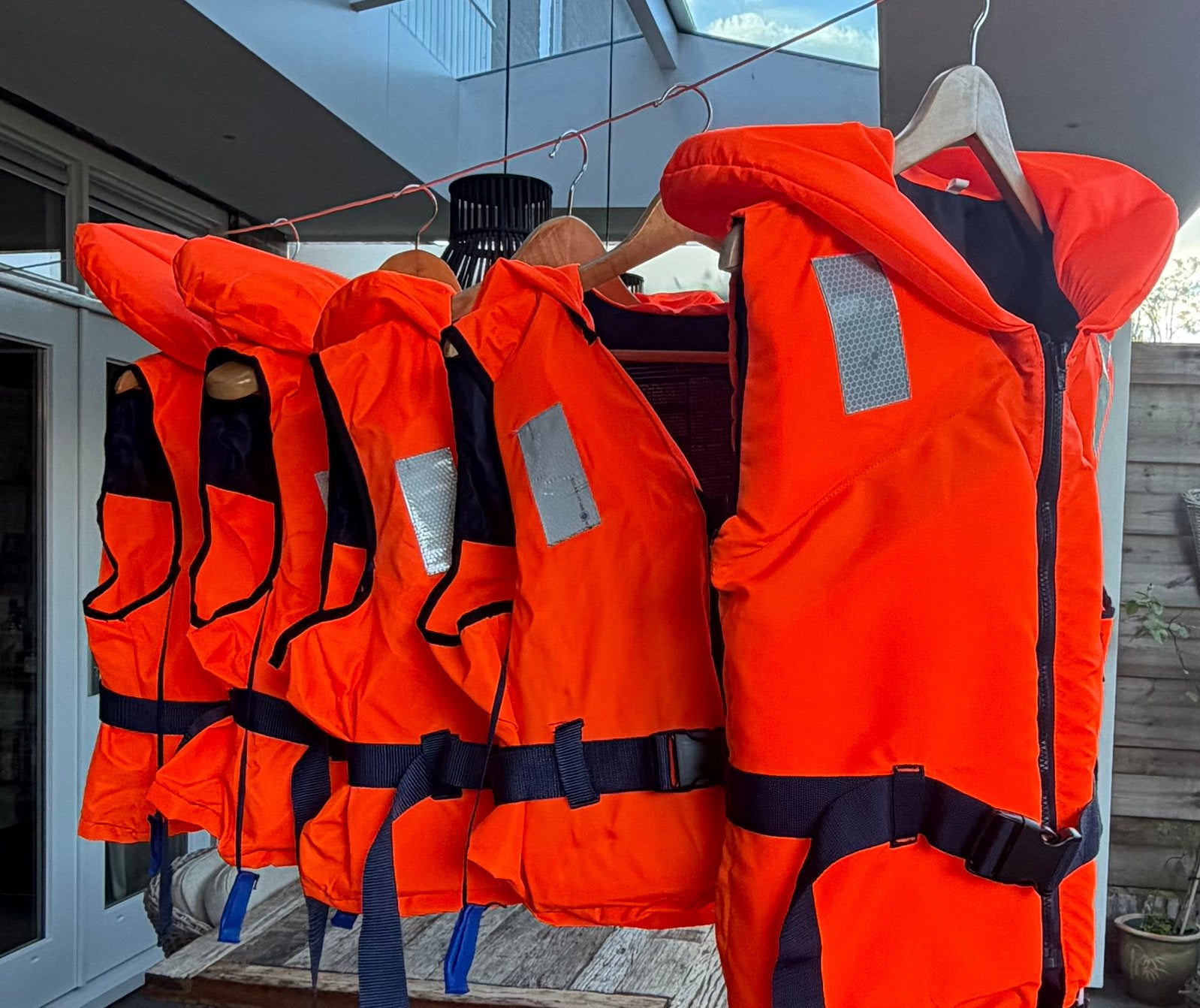 5 nieuwe reddingsvesten, Ophalen, Nieuw, Dame of Heer, Reddingsvest of Zwemvest