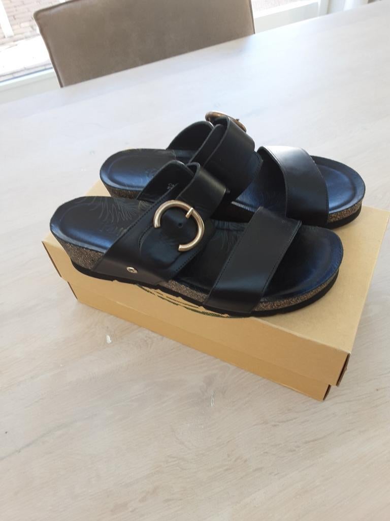 Panama Jack muiltjes zwart maat 41, Ophalen of Verzenden, Zo goed als nieuw, Zwart, Loafers