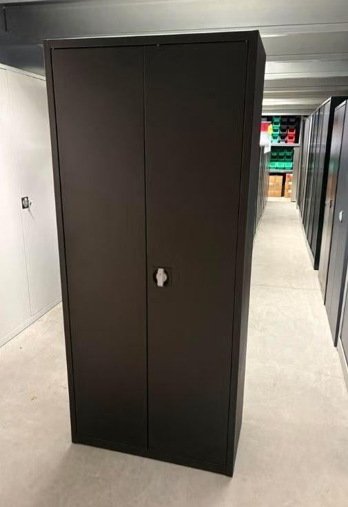 Draaideurkast Zwart 180x80x38cm, Zo goed als nieuw, Minder dan 100 cm, 25 tot 50 cm, 50 tot 100 cm