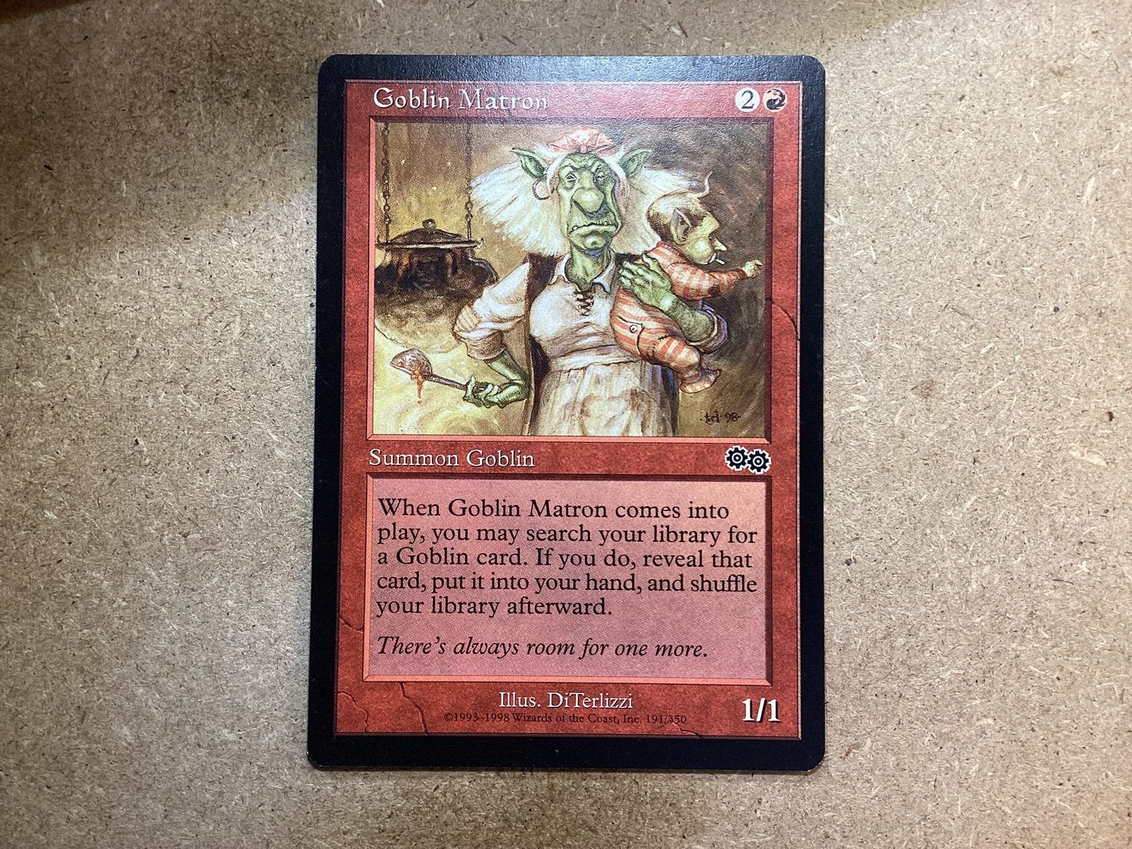 1x Goblin Matron [191/350] (Near Mint), Ophalen of Verzenden, Zo goed als nieuw, Losse kaart