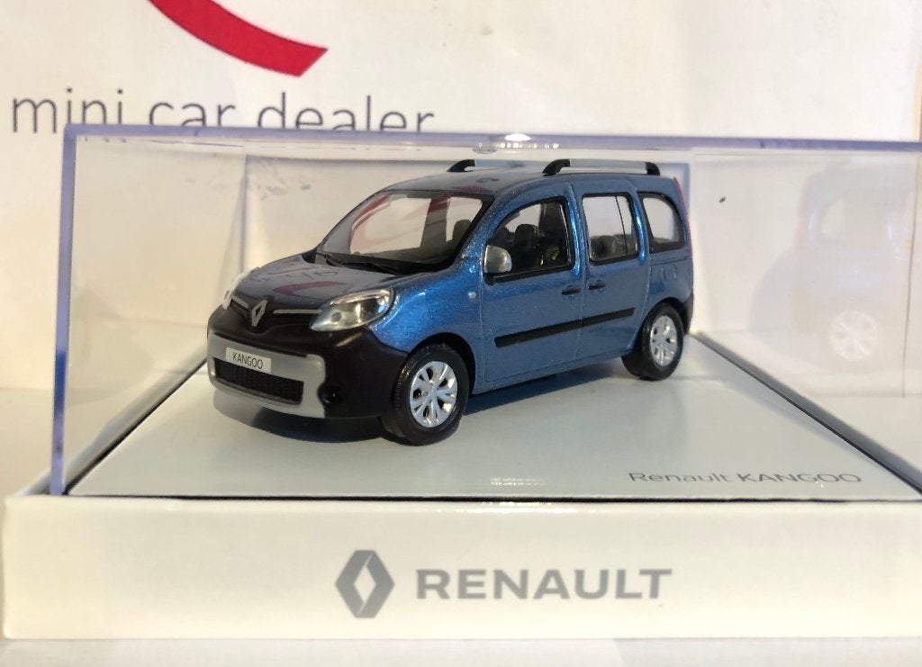Norev 1:43 Renault Kangoo 2 Bus 2013 blauw metallic nieuw, Ophalen of Verzenden, Nieuw, Auto, Norev